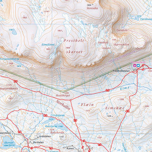 Skiløyper rundt Geilo (70 x 50cm)