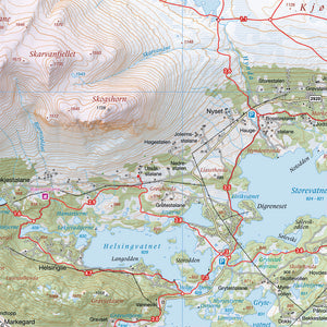 Skiløyper rundt Golsfjellet (70 x 50cm)